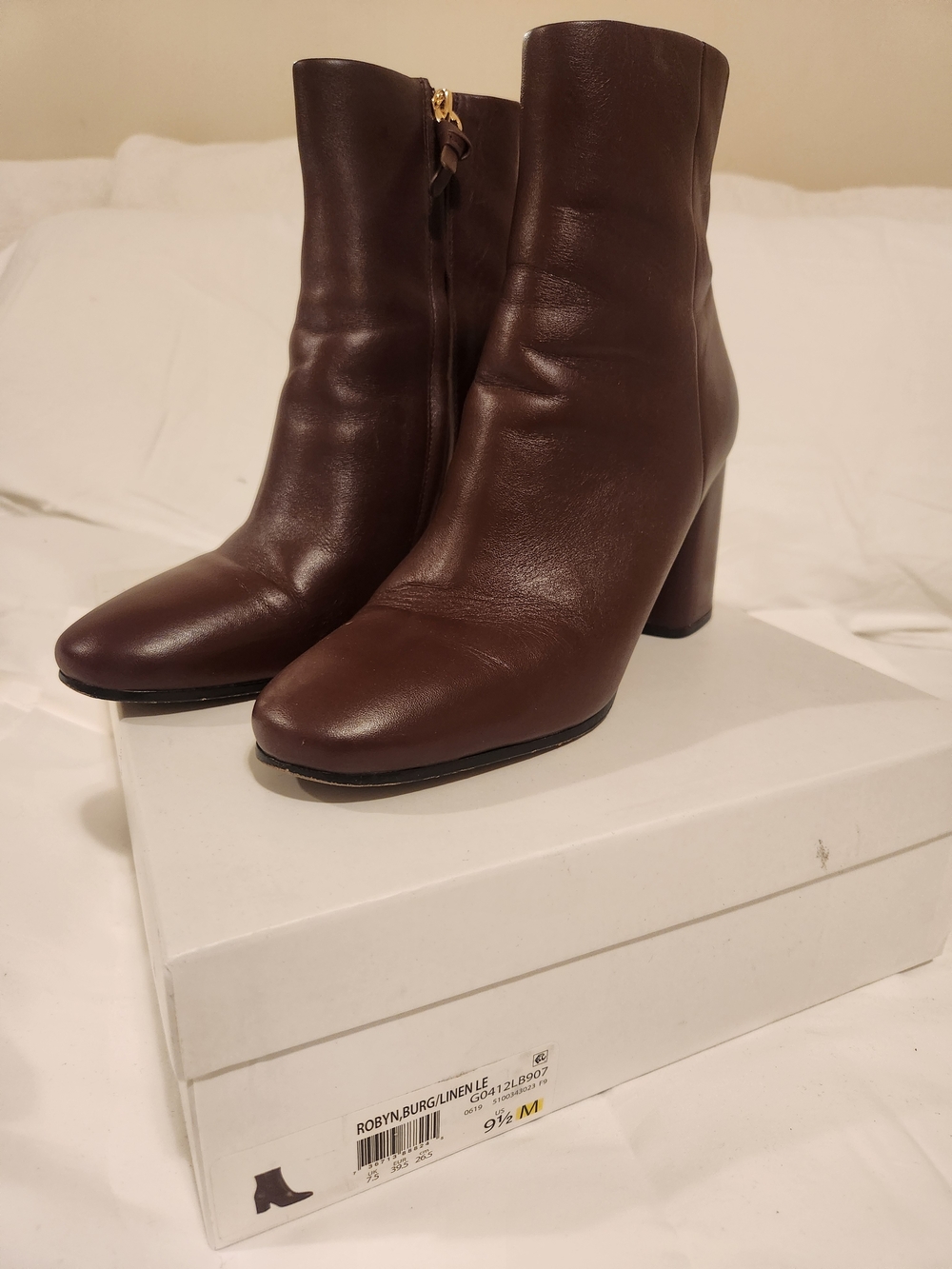 Diane Von Furstenberg Dark Brown Leather Ankle Boots
